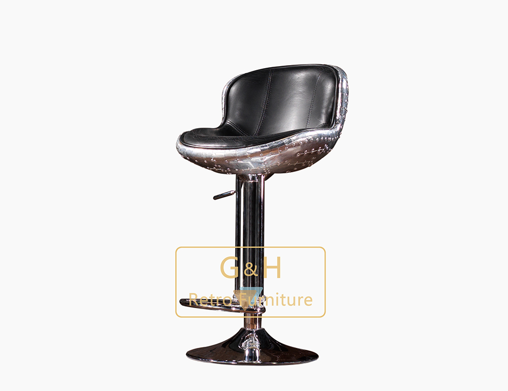 Vintage Industrial Bar Stool