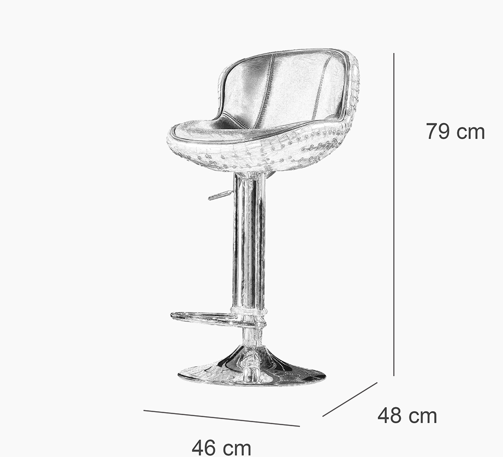 Vintage Industrial Bar Stool