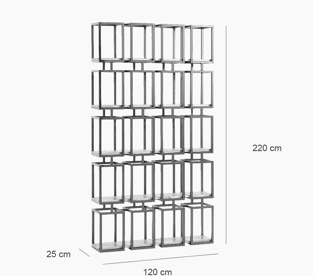 Retro Industrial Bookcase