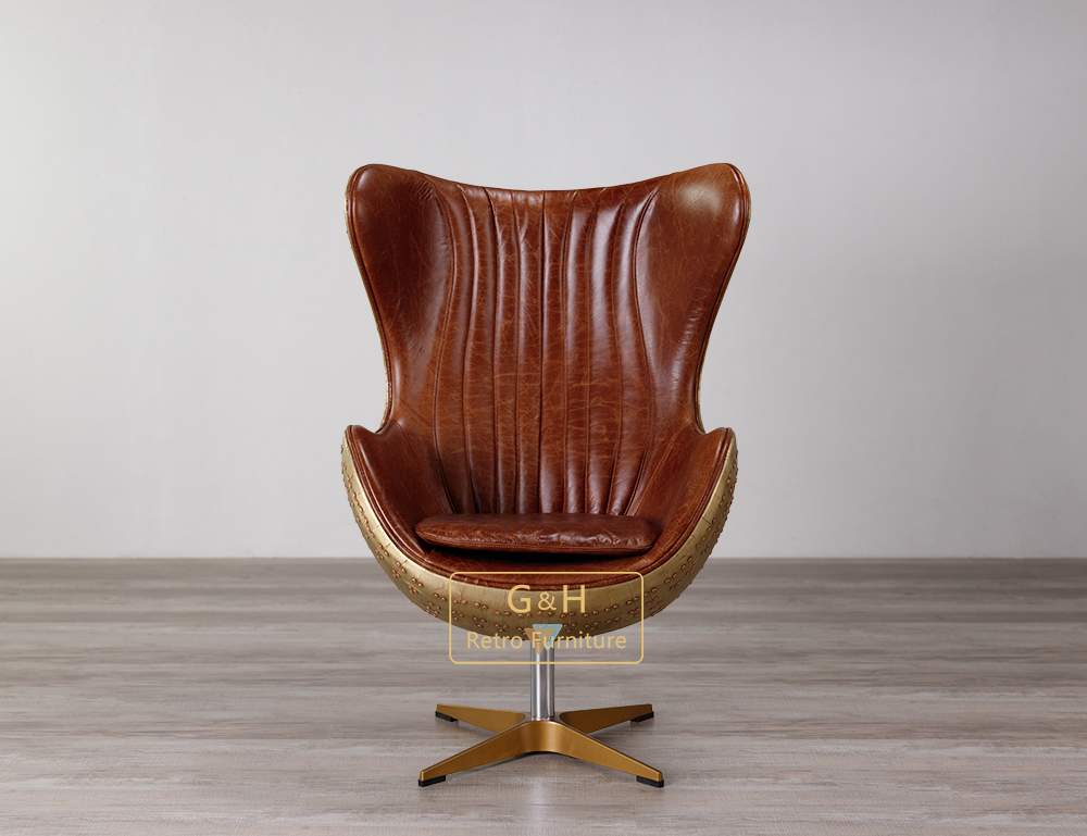 Retro Brassy Egg Chair