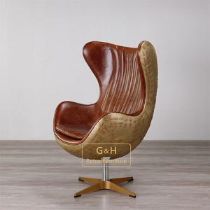 Retro Brassy Egg Chair