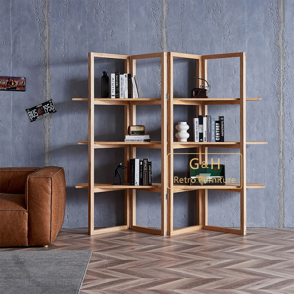 Retro Wooden Bookcase