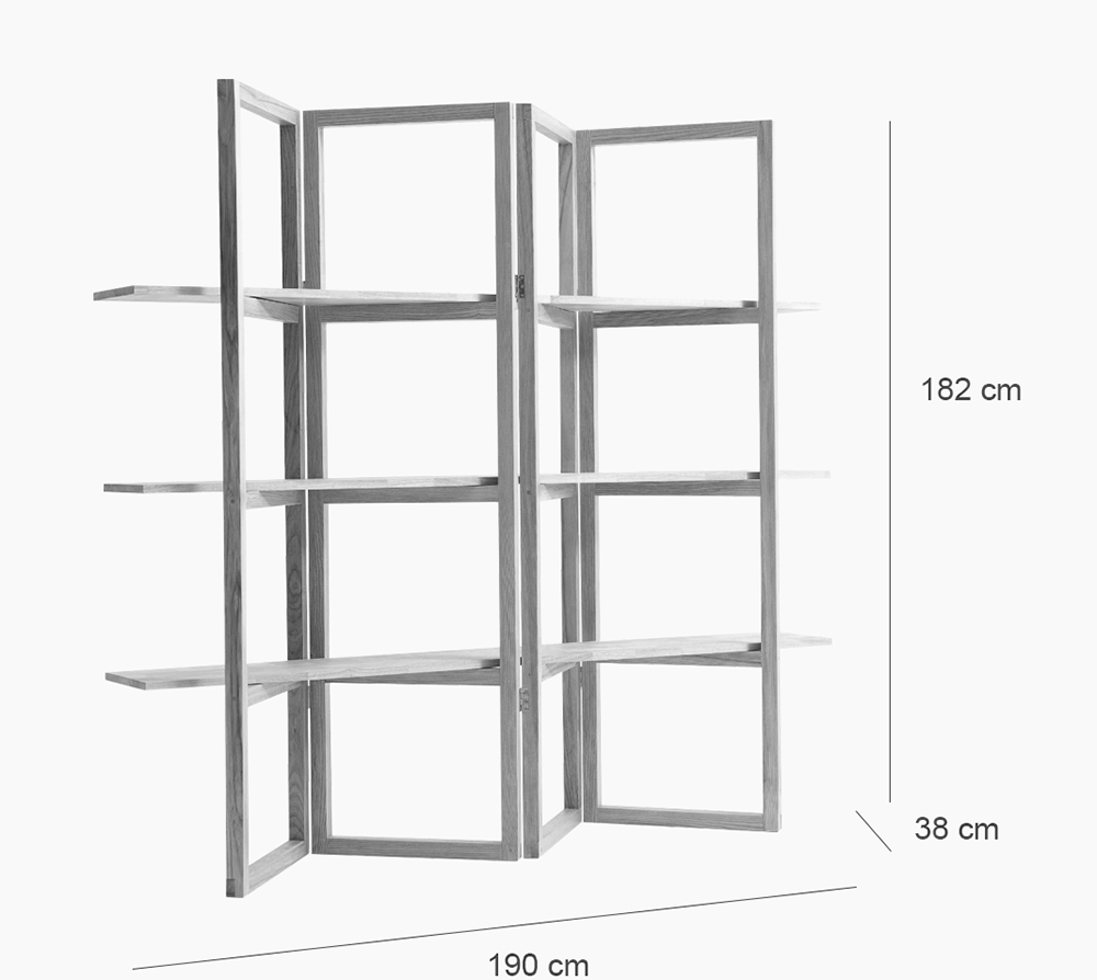 Retro Wooden Bookcase