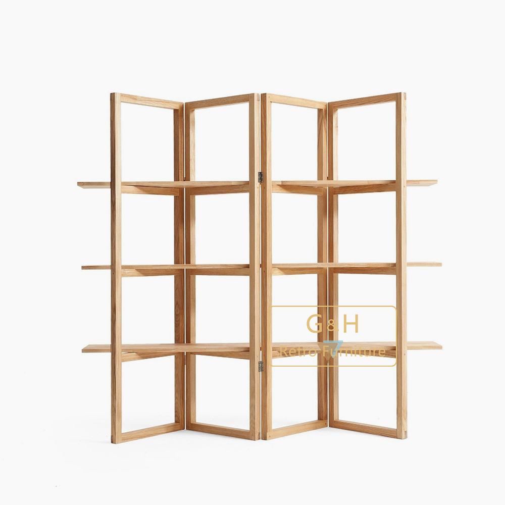 Retro Wooden Bookcase