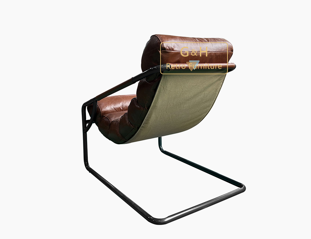 Vintage Leather Industrial Chair