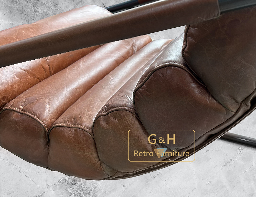 Vintage Leather Industrial Chair