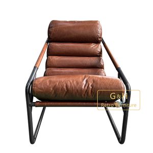 Vintage Leather Industrial Chair
