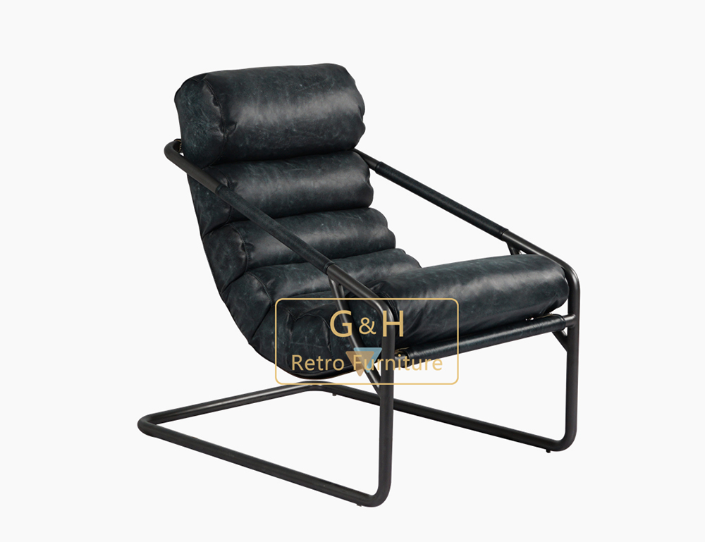 Vintage Leather Industrial Chair