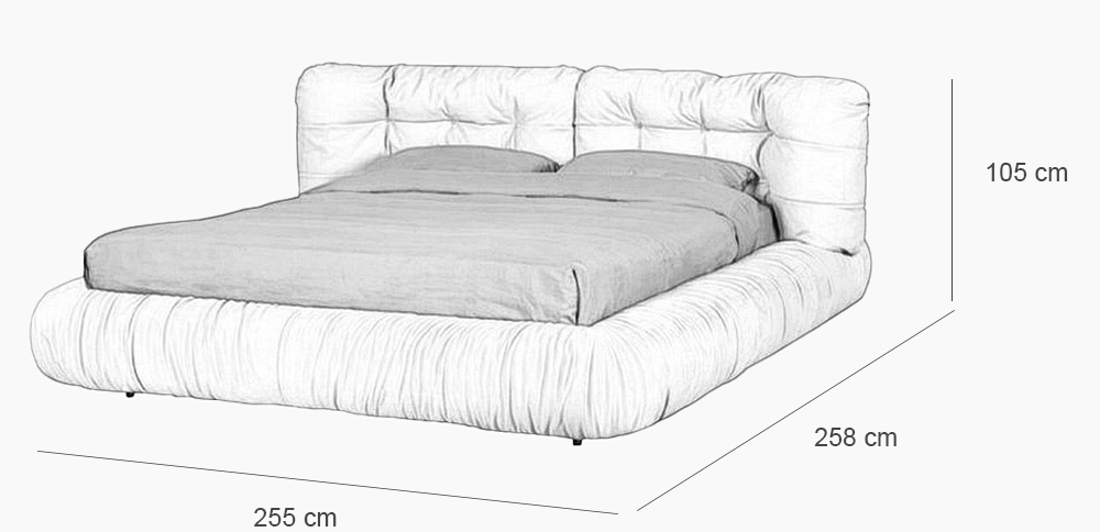 Modern Fabric Bed
