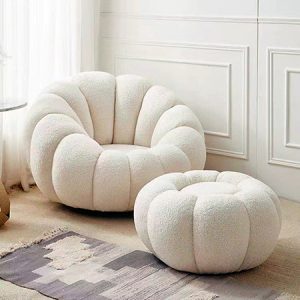 Morden Fabric Sofa With Ottoman
