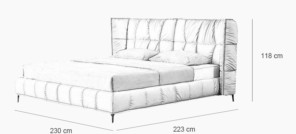 Modern Leather Bed