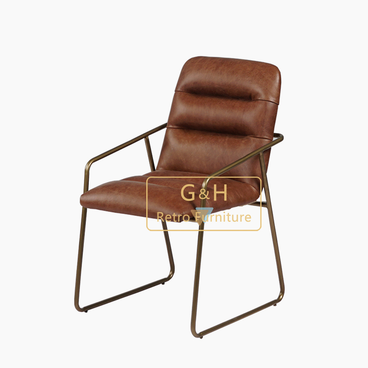 Retro Leather Dining Chair