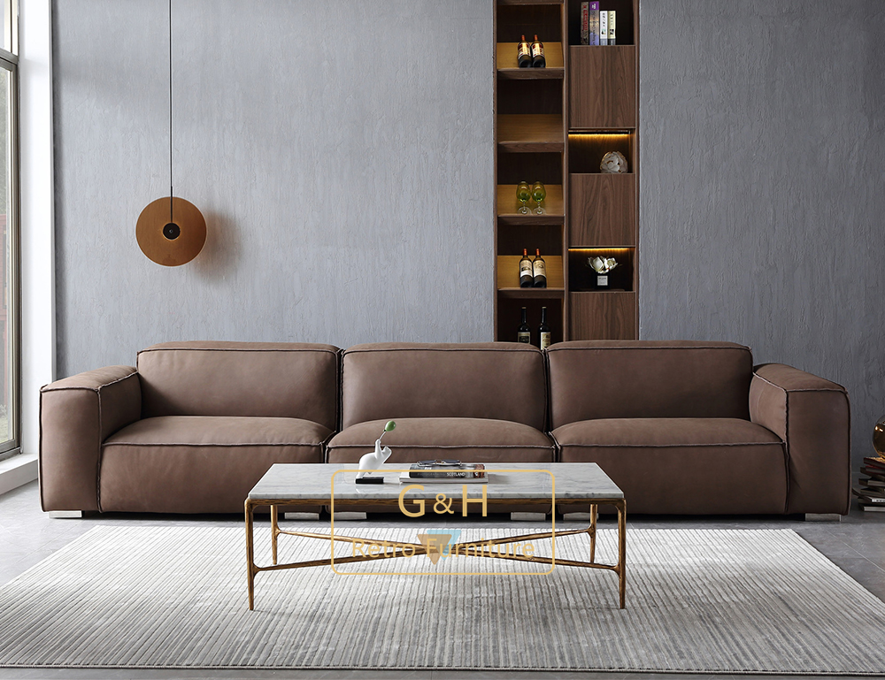 Retro Fabric Sofa Set