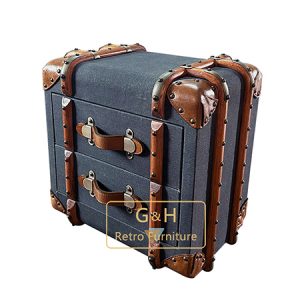 Retro Fabric Trunk