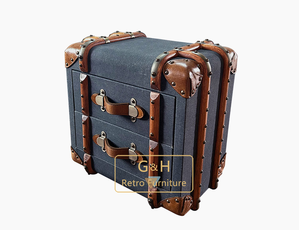 Retro Fabric Trunk