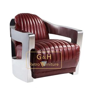Vintage Leather Aviator Sofa