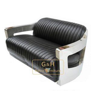 Vintage Leather Aviation Sofa