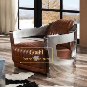 Vintage Leather Aviation Sofa